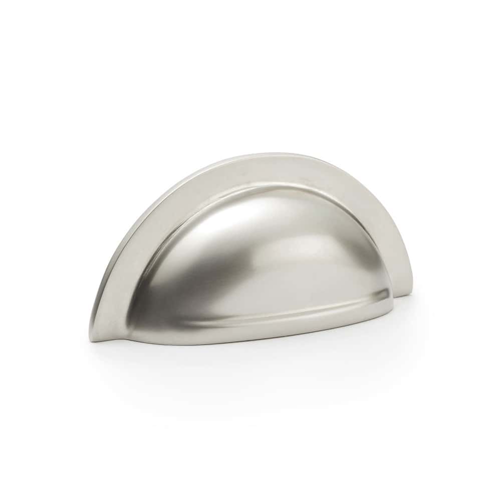 Satin Nickel Half Moon Cup Pull