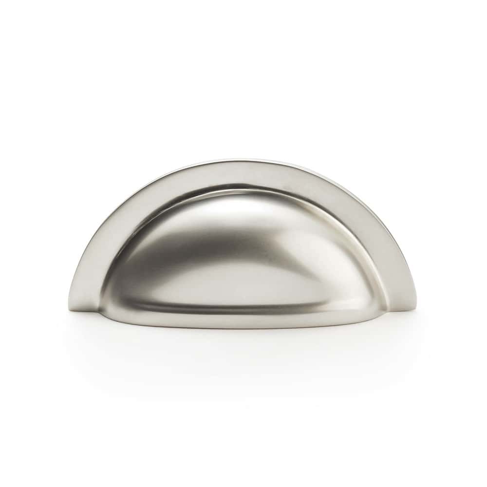 Satin Nickel Half Moon Cup Pull