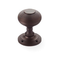 Thumbnail for Aged Bronze Beehive Mortice Door Knobs