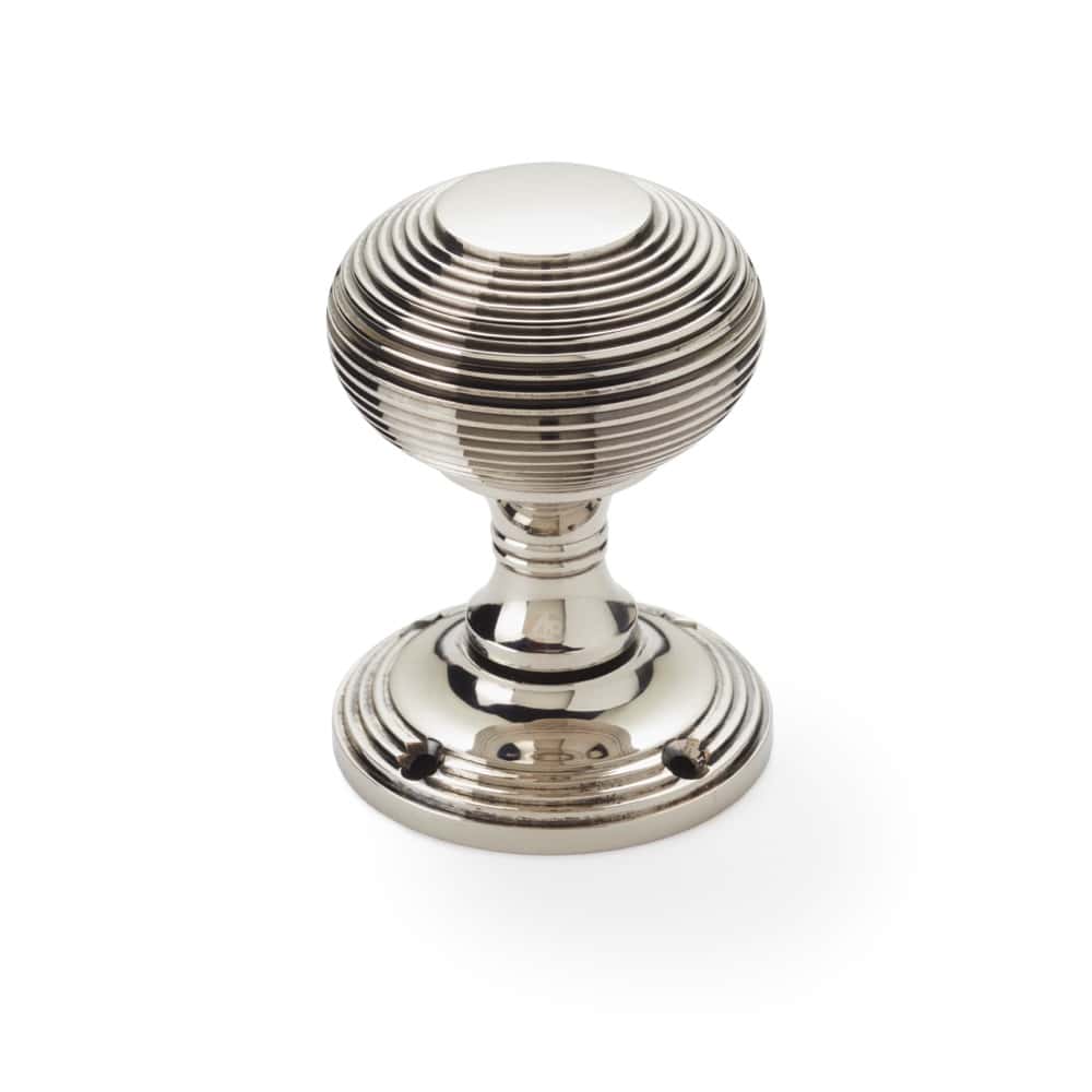 Aged Nickel Beehive Mortice Door Knobs