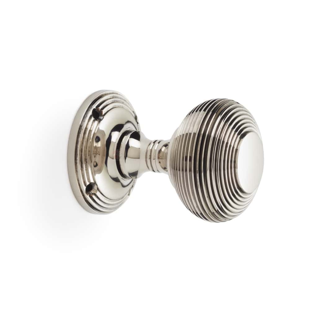 Aged Nickel Beehive Mortice Door Knobs