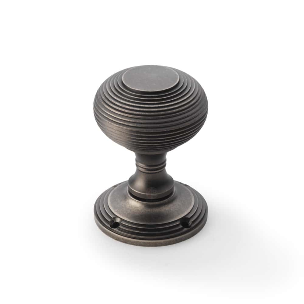 Pewter Beehive Mortice Door Knobs