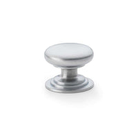 Thumbnail for Satin Chrome Cupboard Knob On Rose